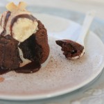 Torta de chocolate fundido o “lava cake”